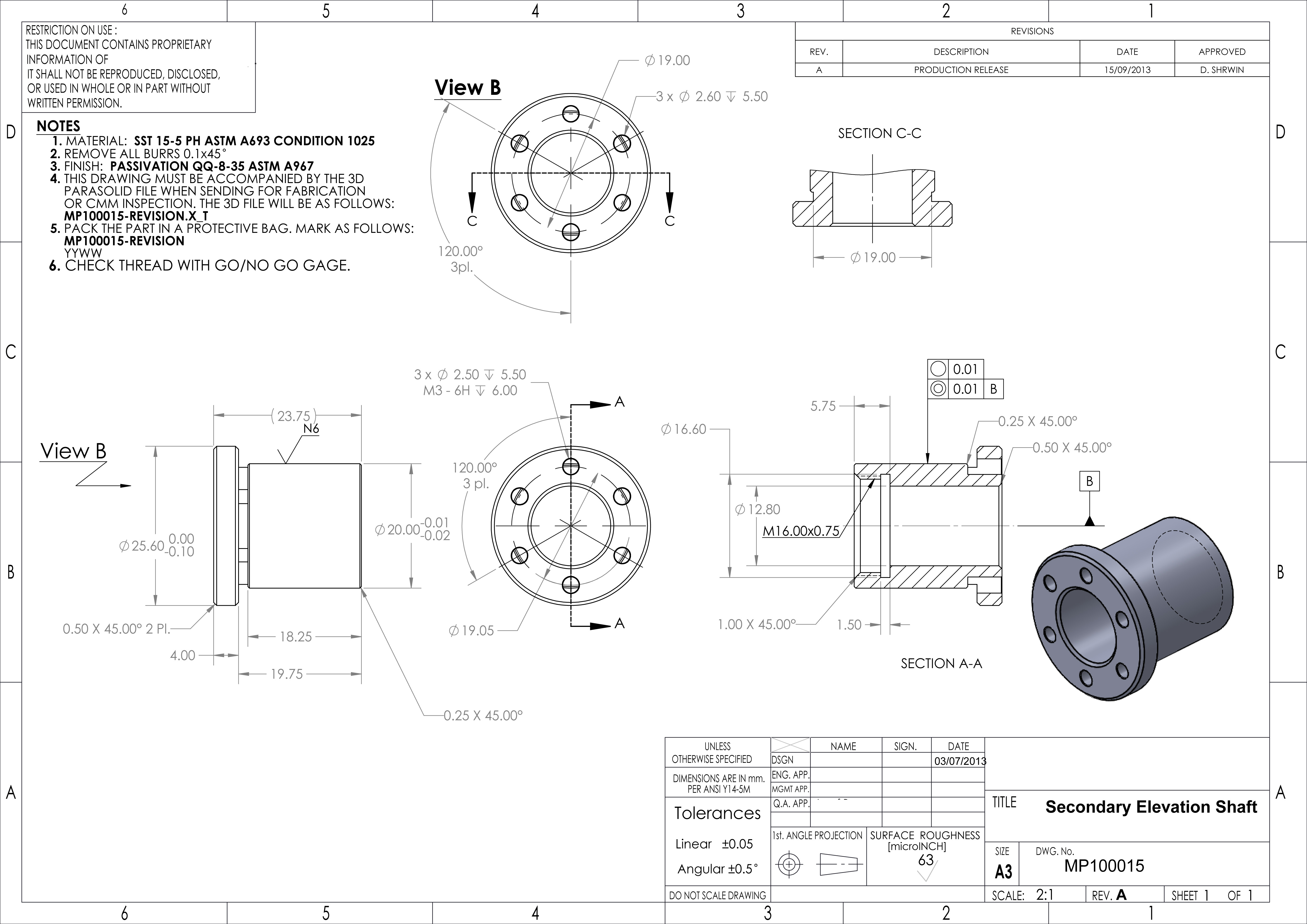 Drawing Dimensions